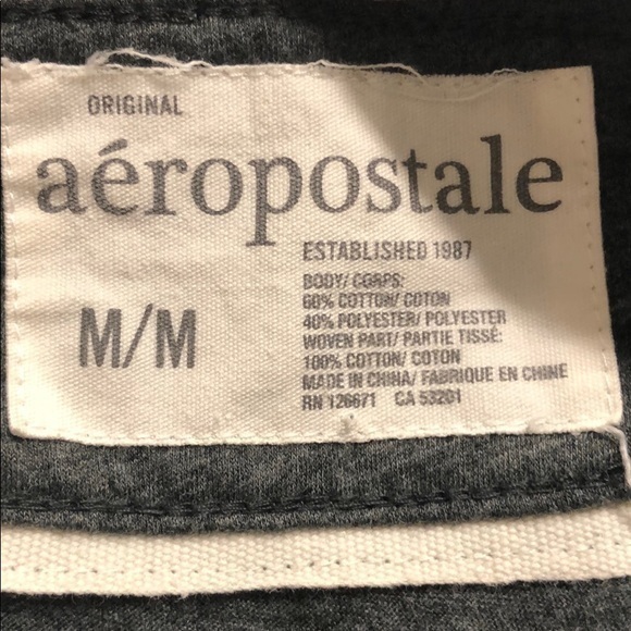 Aeropostale Grey Longsleeve Shirt Size M‎ - Picture 3 of 3